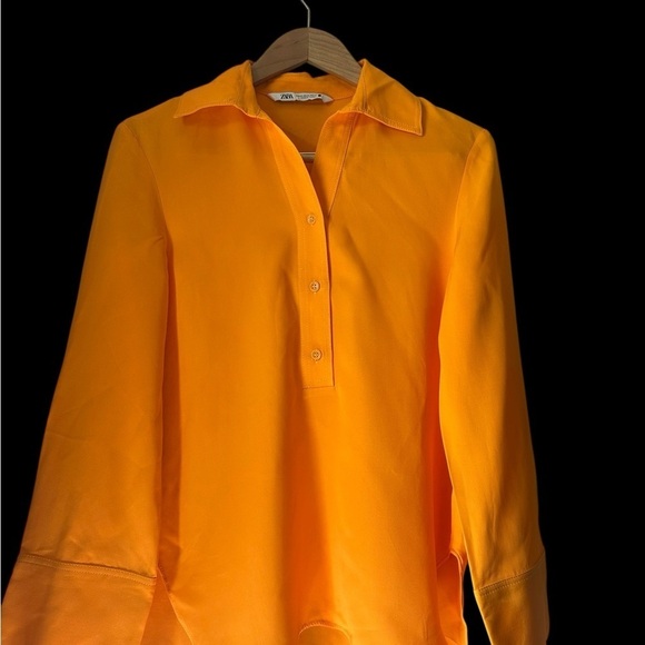 Zara Other - Zara Bright Orange Blouse